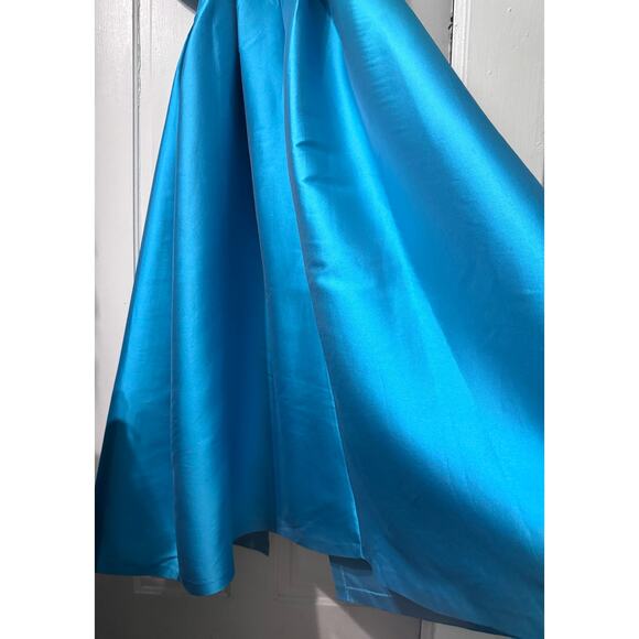 NWT Sachin Babi Teal Blue Clarissa Strapless Maxi Gown Dress Size 6 - Picture 11 of 16